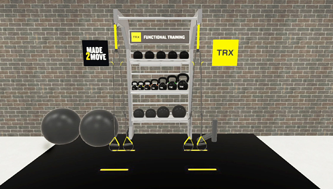 TRX® STUDIO LINE – Single Bay (konstrukce + vybavení)