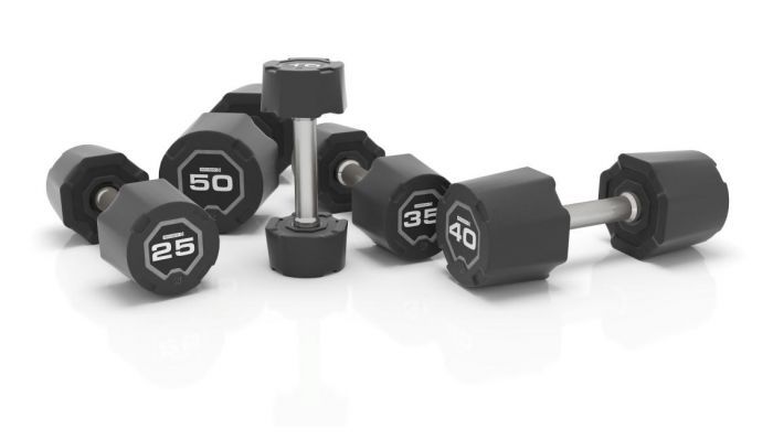Escape Fitness Sada gumových jednoručních činek Escape 27,5 - 50 kg