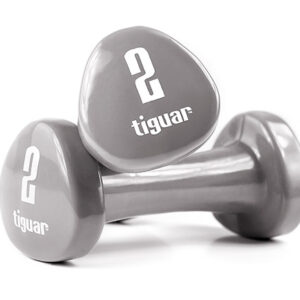 Tiguar jednoruční vinylové činky 2 kg