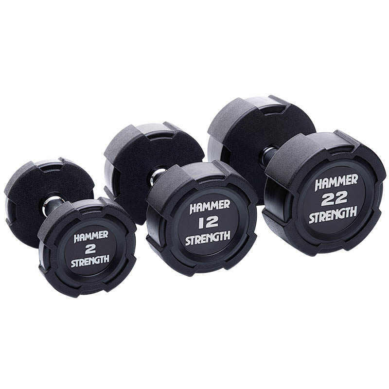 Jednoruční činky uretanové 50 kg HAMMER STRENGTH (pár)