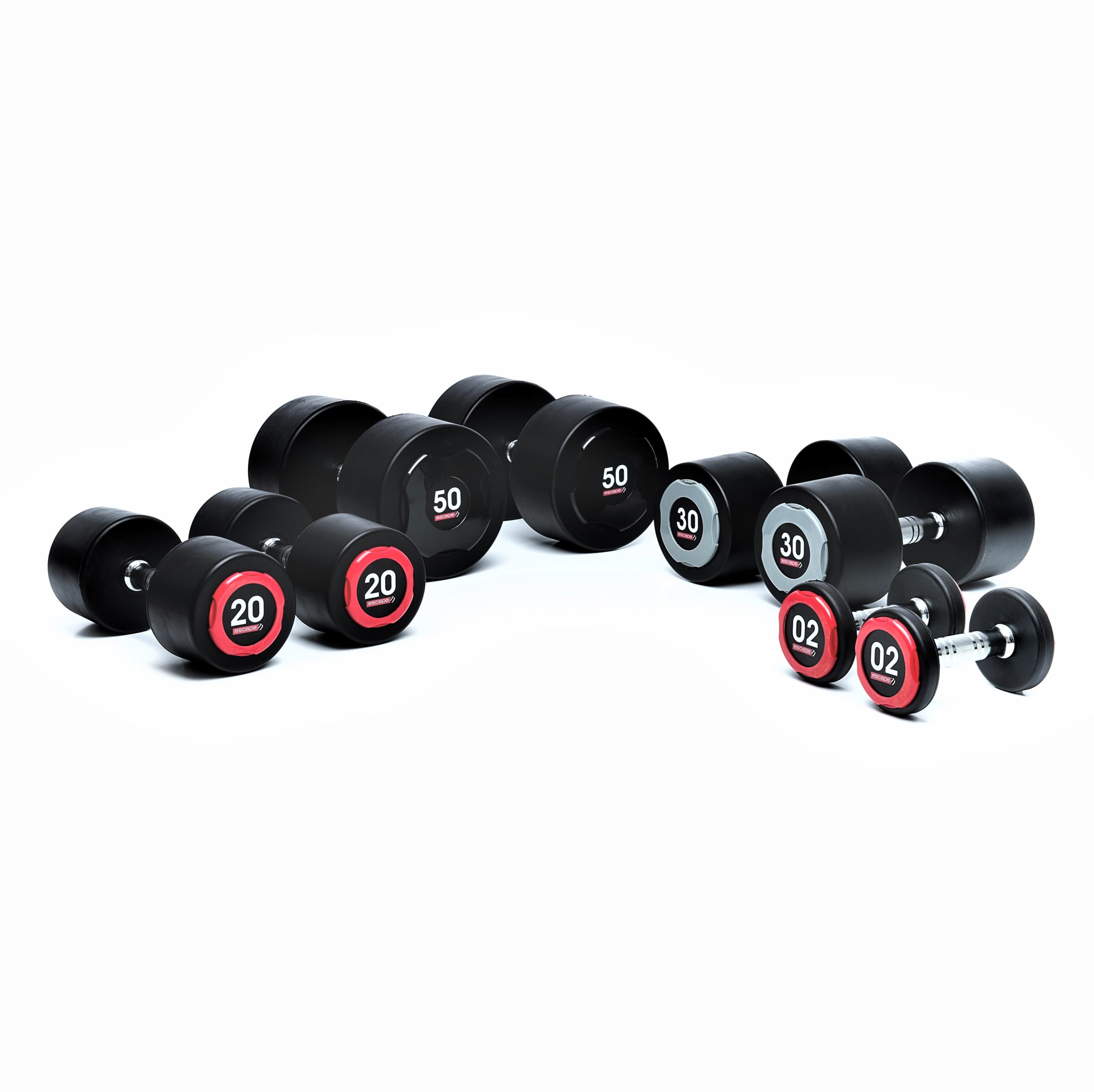 Urethanové jednoruční činky Escape (pár) - 2 kg
